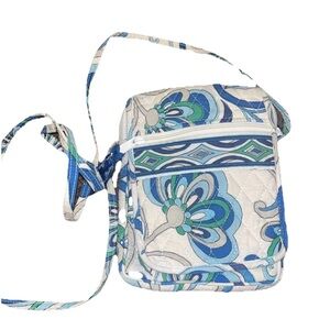 Vera Bradley MEDITERRANEAN WHITE Mini Hipster Crossbody Shoulder Bag Vintage Y2K